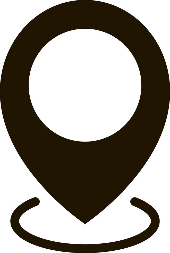 Map pointer icon GPS location symbol Stencil vector