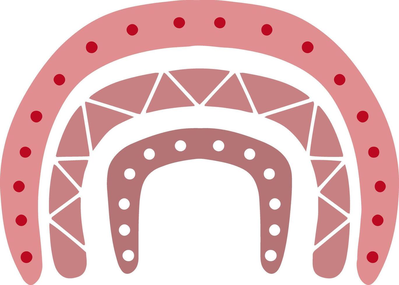 Boho rainbow icon Doodle vector