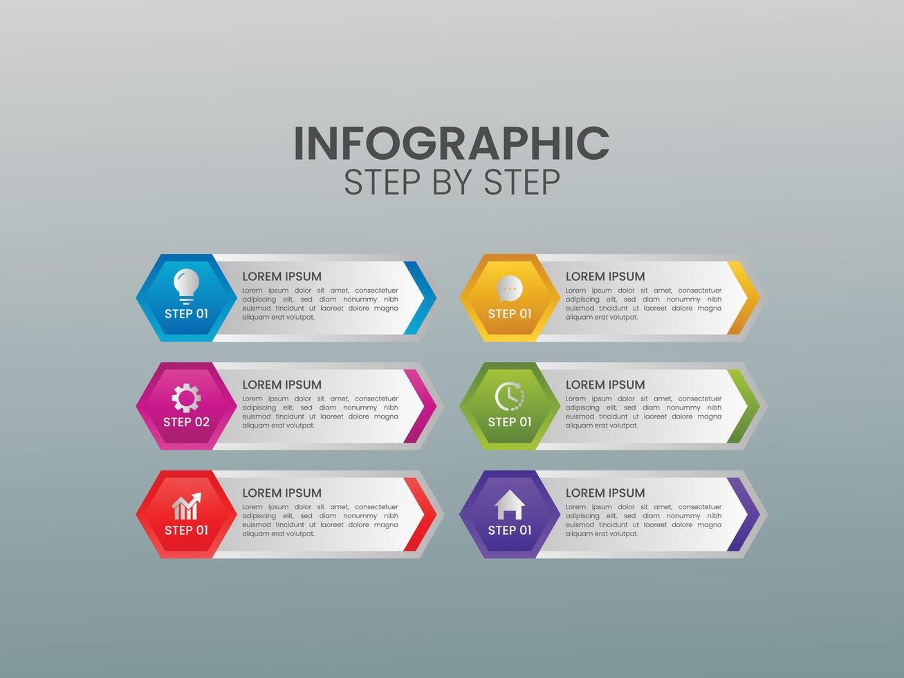 Modern infographic design. Can be used for workflow layout, diagram, banner, web design. illustration vector