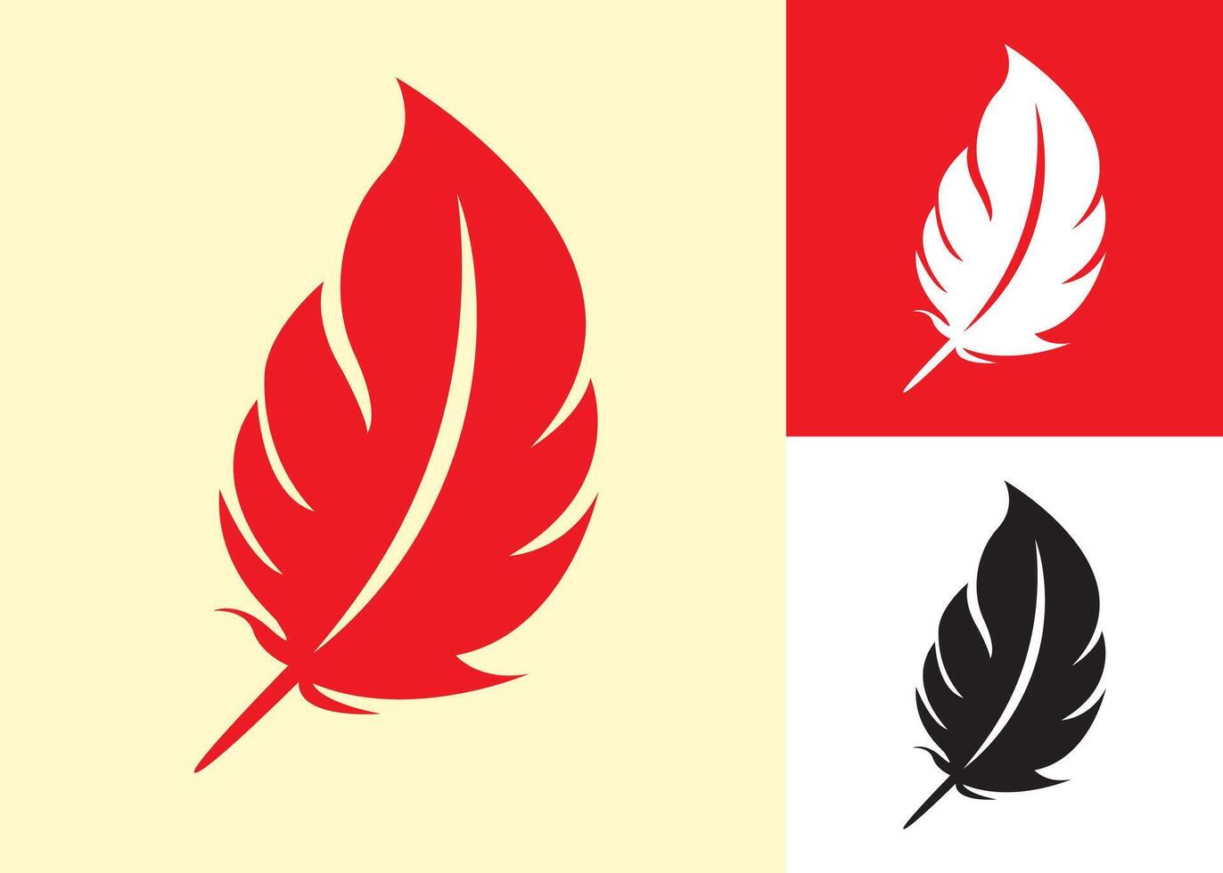 Feather logo, lightweight or flying emblem, elegant icon, simple, luxury and adventurous style, for business or company, feather swan vector