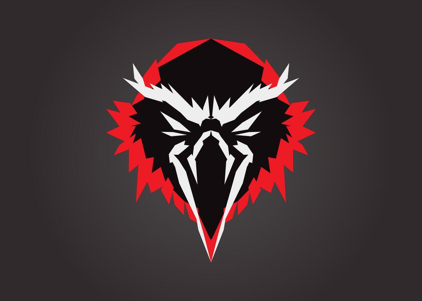Eagle Head logo, hawk or bird head emblem, furious and brave icon, elegant, luxury and adventurous style, for business or company, screaming bird vector