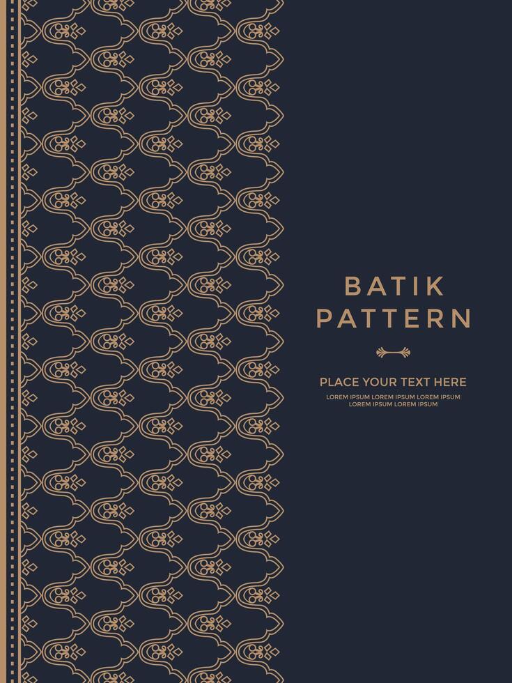 traditional ethnic traditional batik pattern motif vector