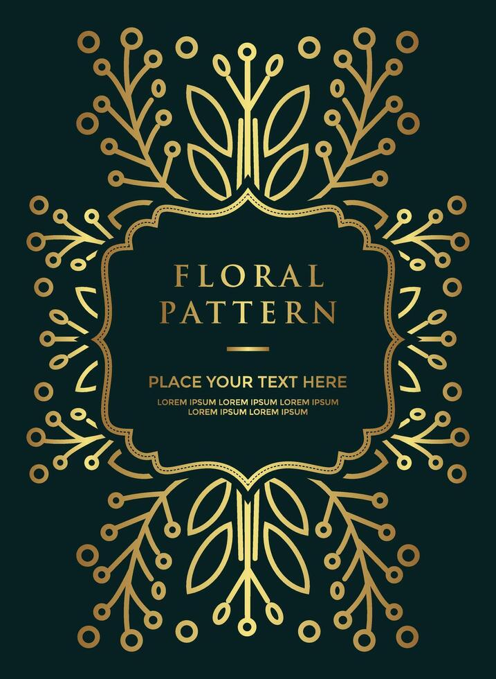 luxury flowers floral patterns frame background border vector