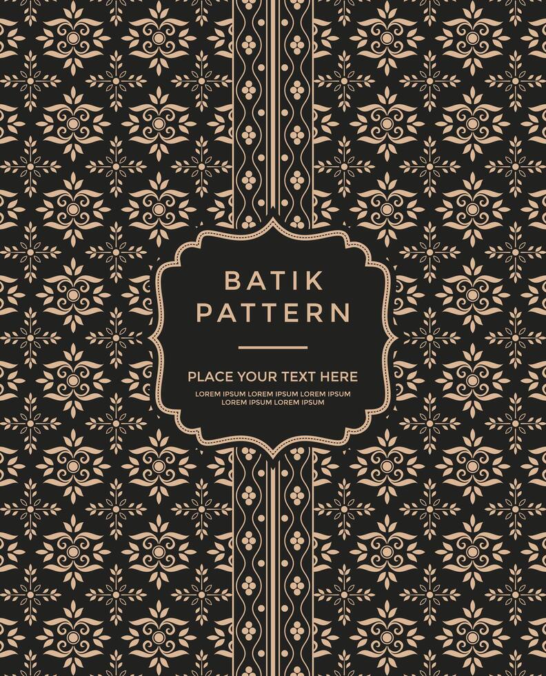 Simple and luxury traditional pattern background with ethnic elements vector