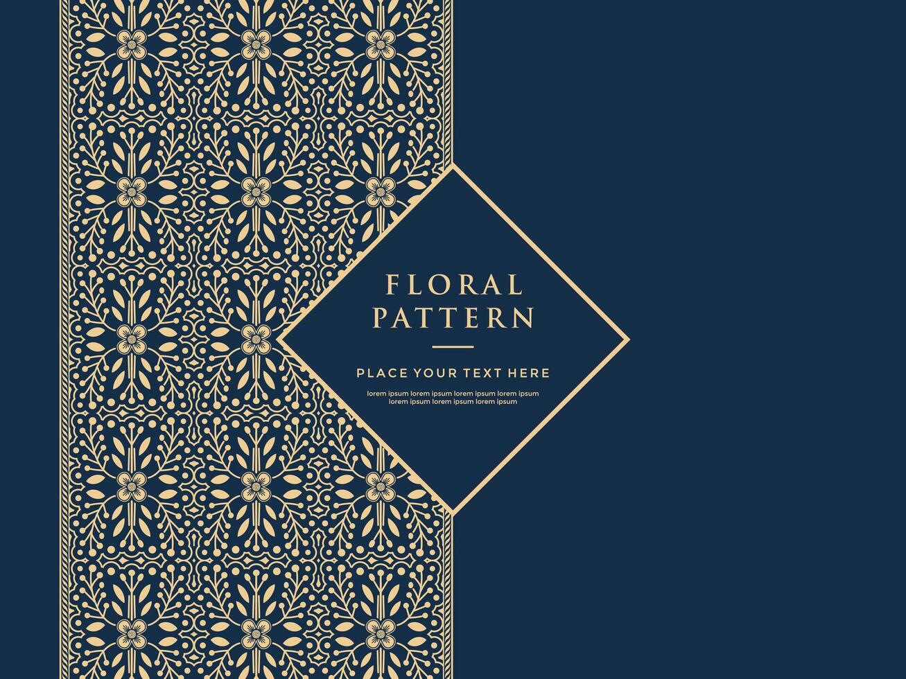 Hand drawn flowers floral traditional batik patterns frame background border vector