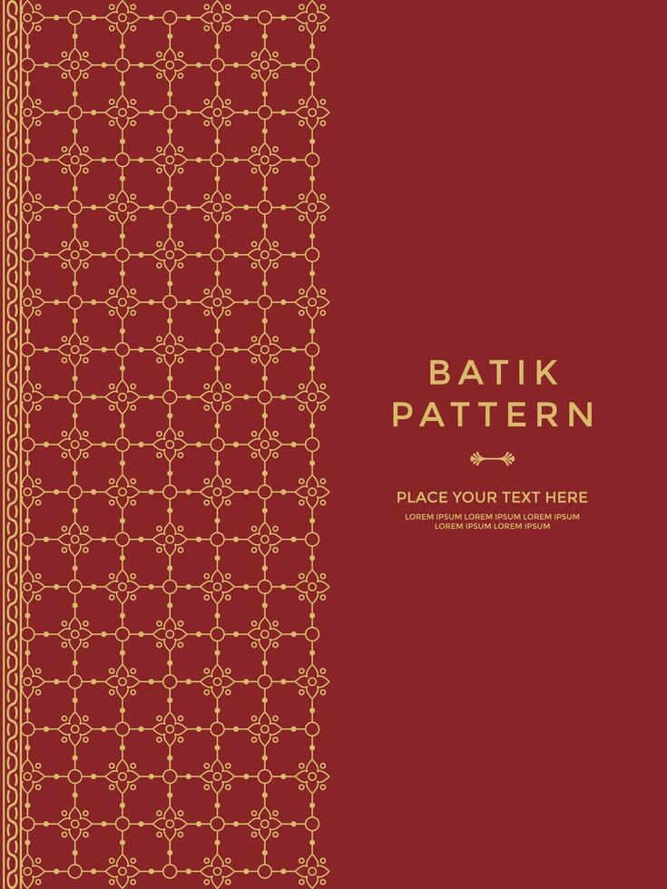traditional ethnic traditional batik pattern motif vector