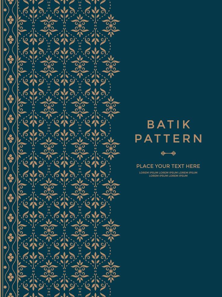 traditional ethnic traditional batik pattern motif vector