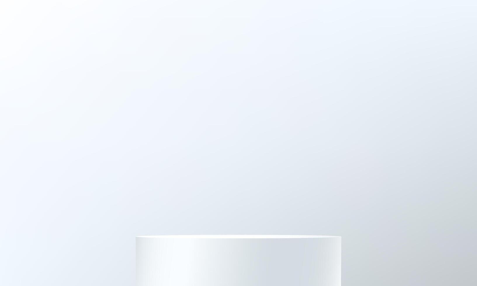 White and grey studio room background. White background 3d with podium. Empty room with light effect. Space for selling products on the website. illustration. vector