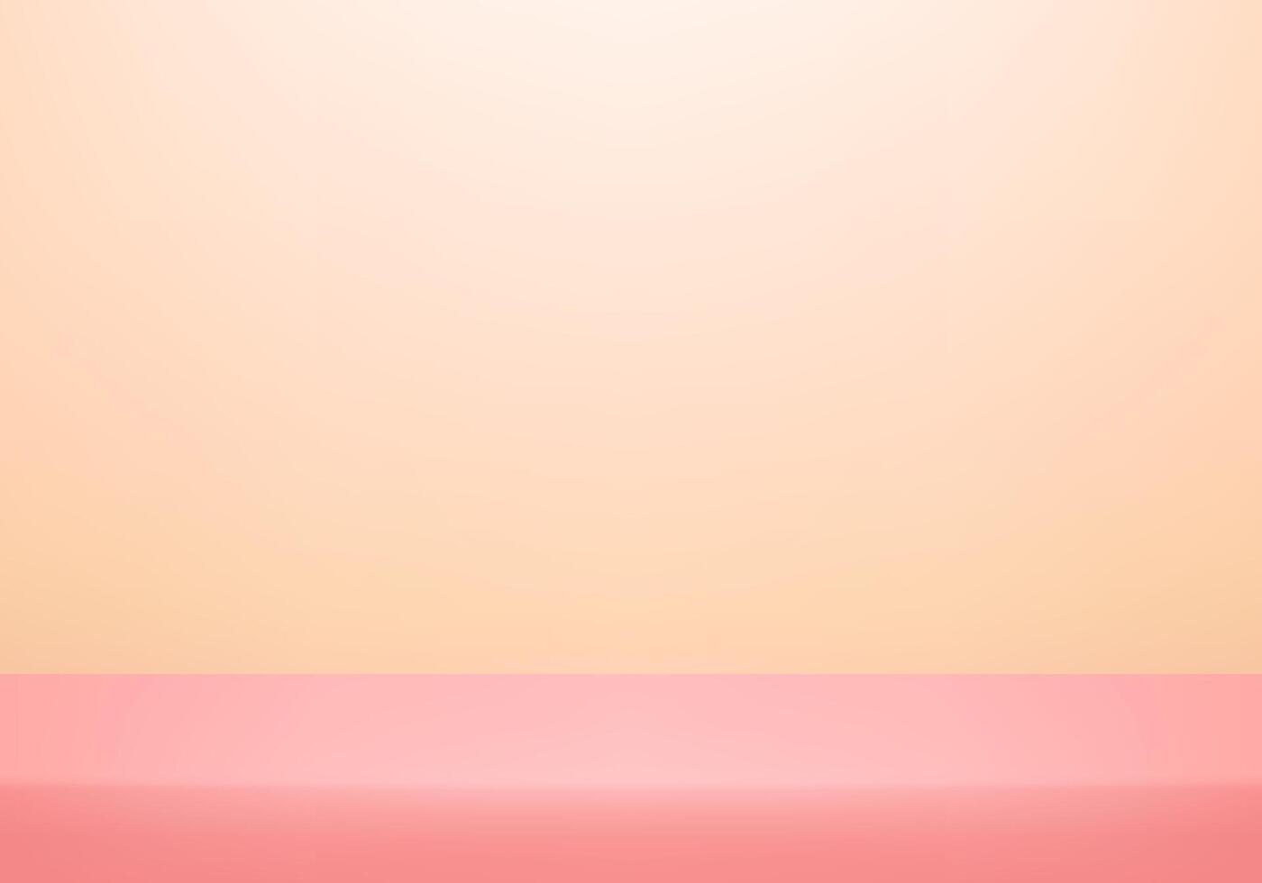 Pink Studio background. Pink Background Empty Room Studio with table. Space for selling products on the website. illustration. vector
