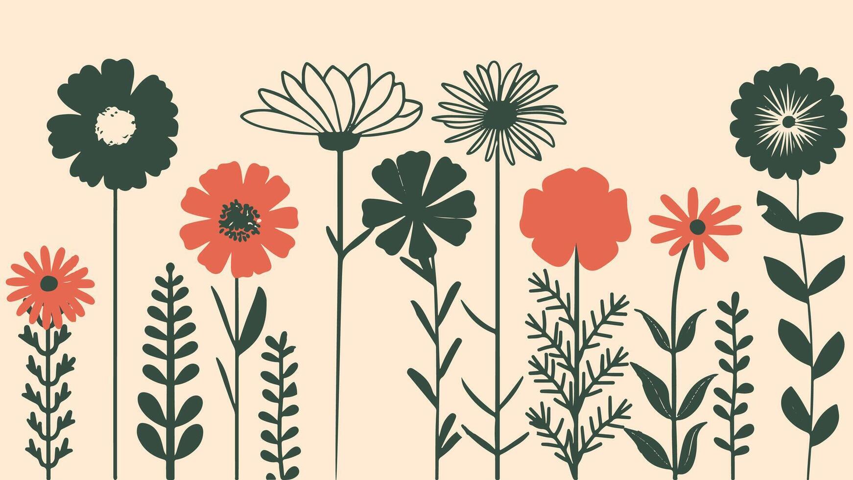 Abstract floral background with place for your text. Illustration. vector