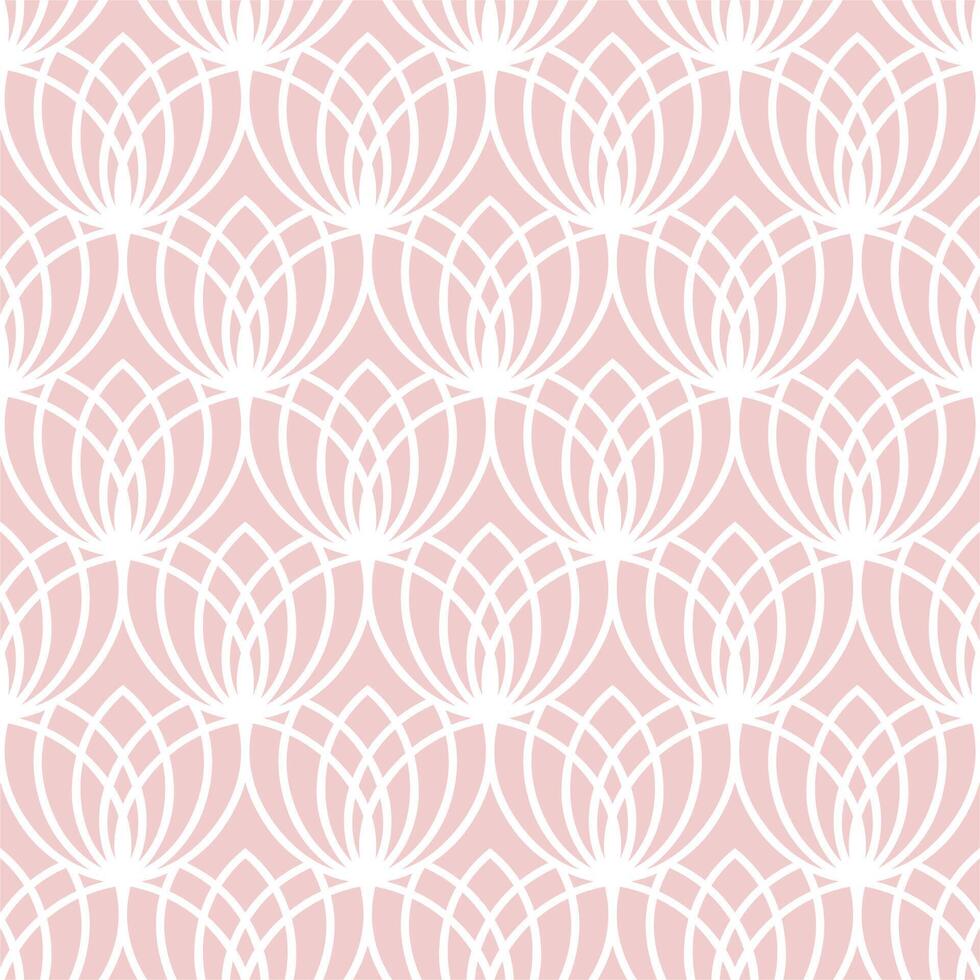 Floral geometric pattern design vector