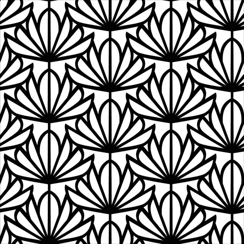 Floral line Pattern design vector