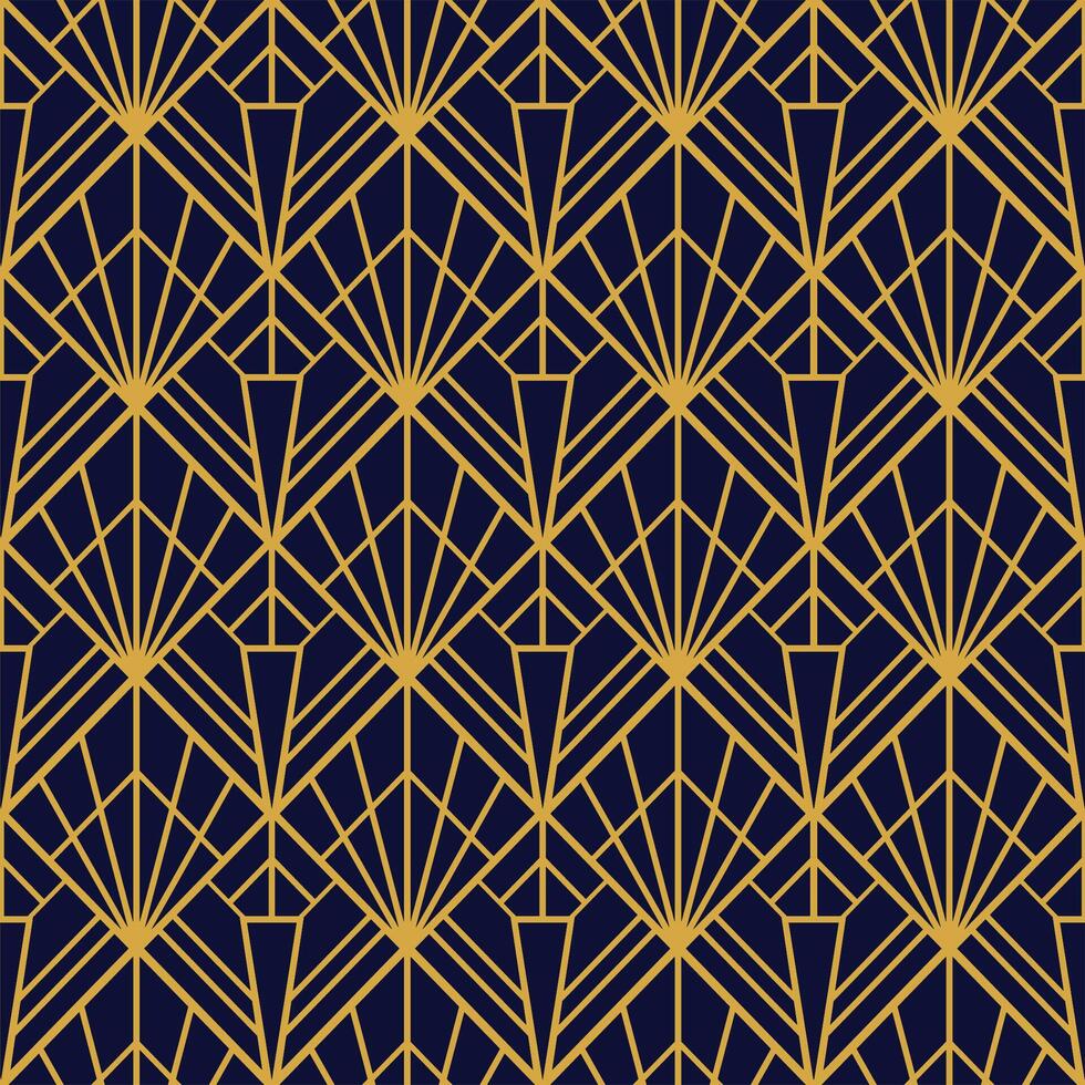 Goldern Geometric pattern design vector