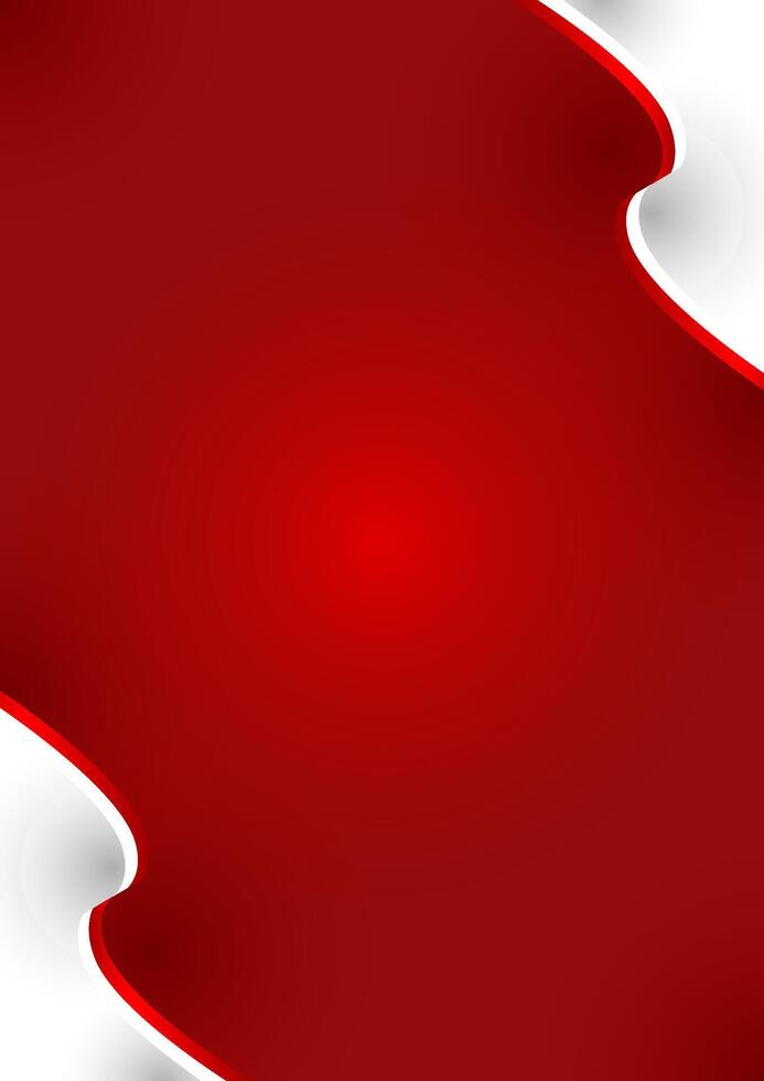 Indonesia Independence Day poster template background with copy space. Red and white Indonesian flag vertical template background vector
