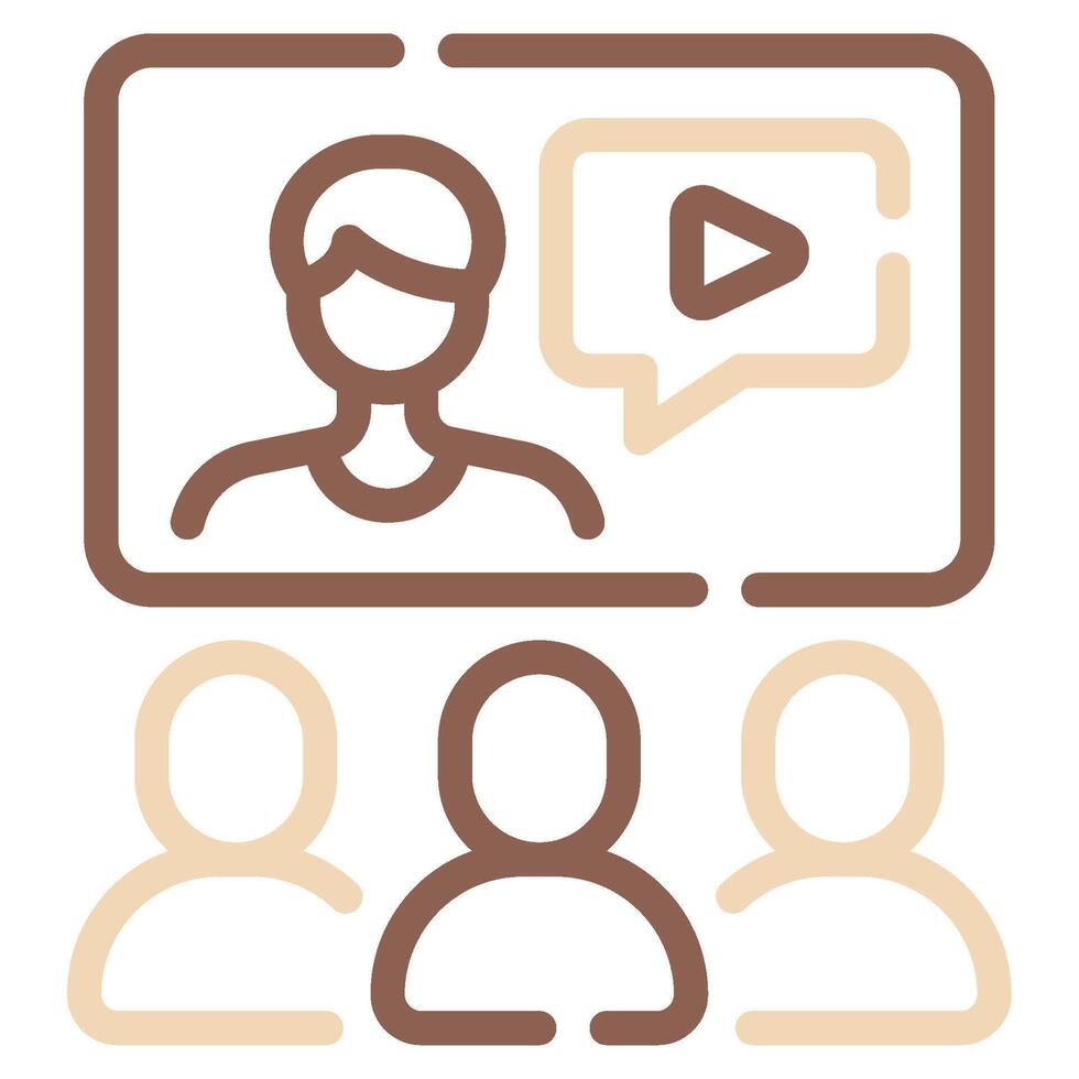 Webinar icon for web, app, infographic, etc vector