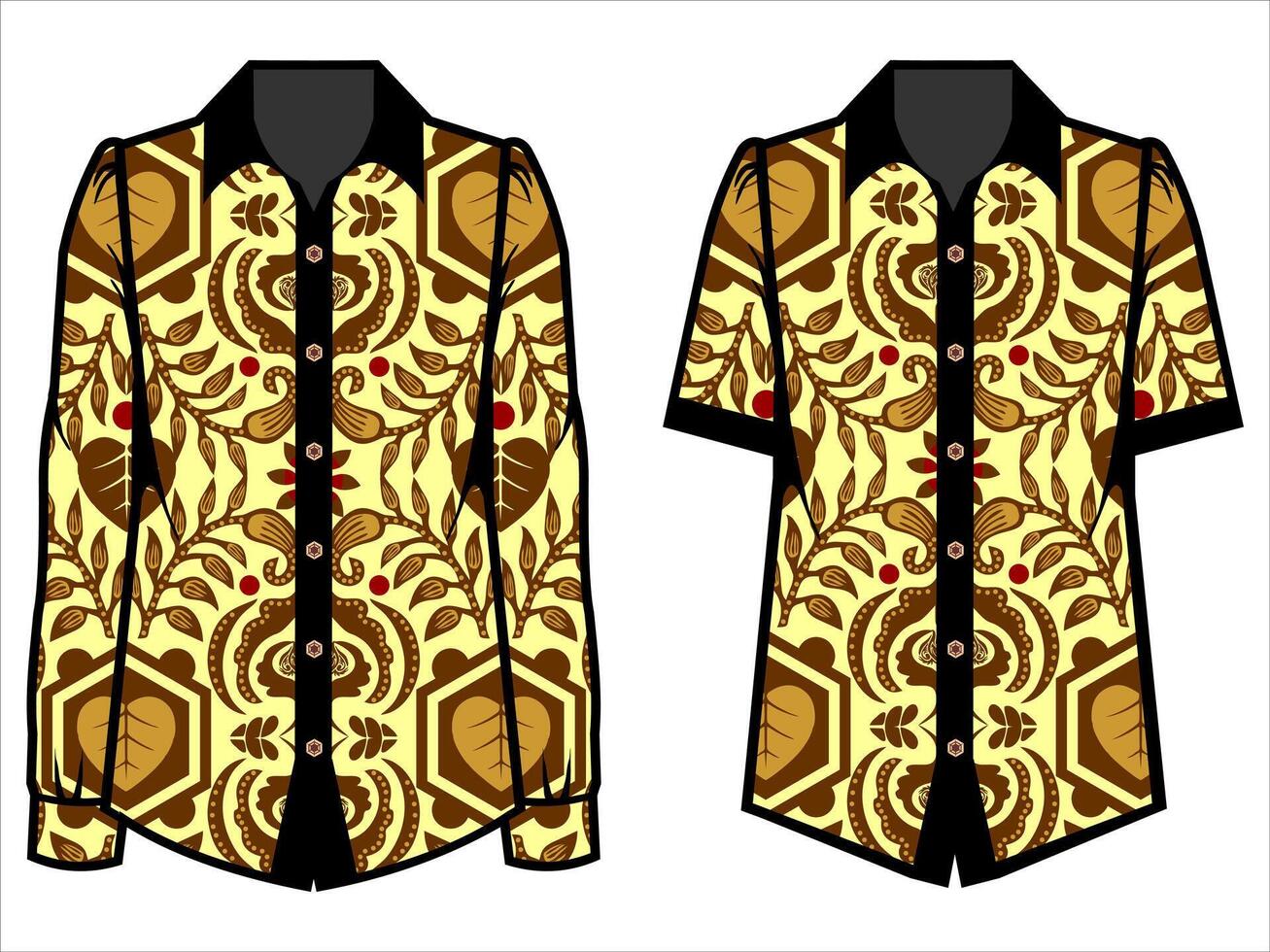 various batik clothes vector