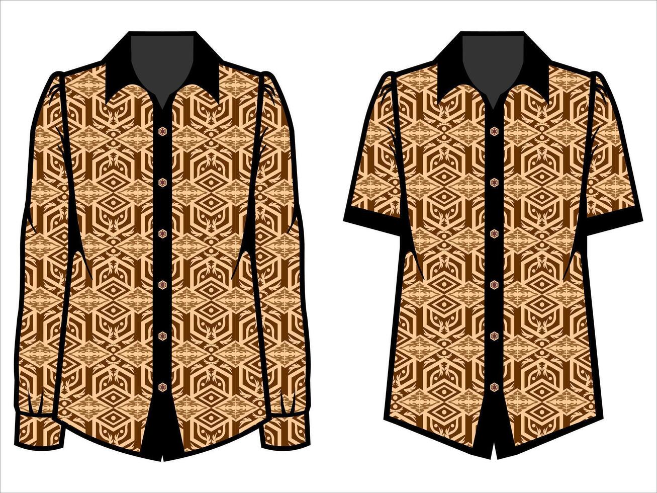 various batik clothes vector