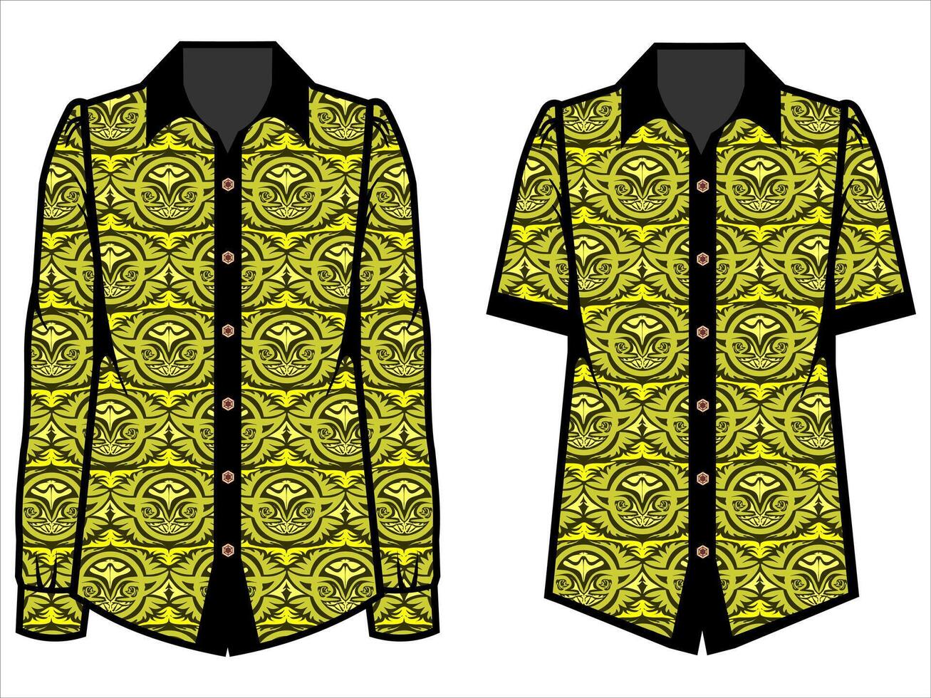 various batik clothes vector