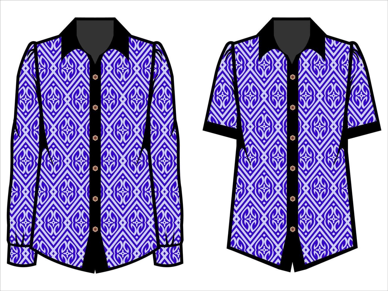various batik clothes vector