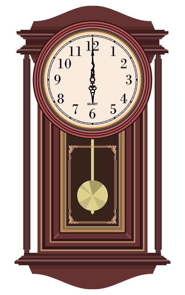 vector-based images of various wall clock vector
