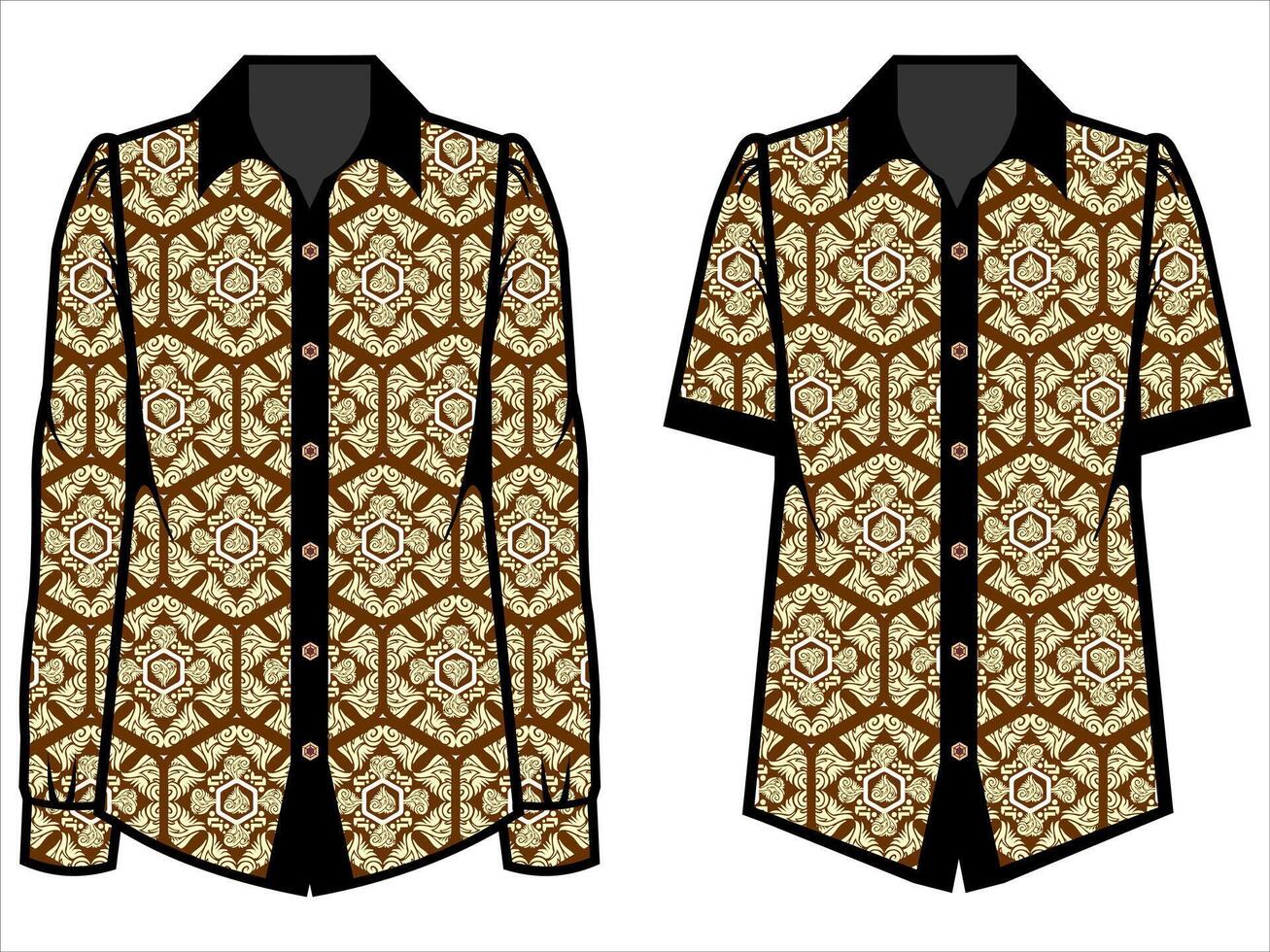 various batik clothes vector