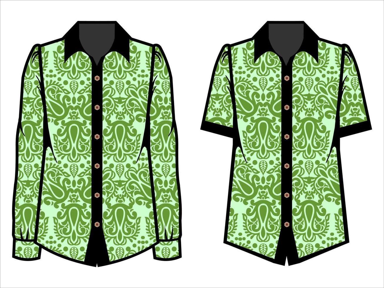 various batik clothes vector