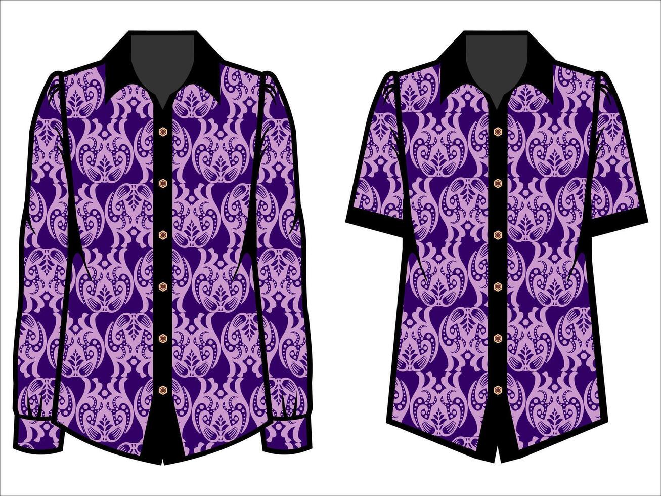 various batik clothes vector
