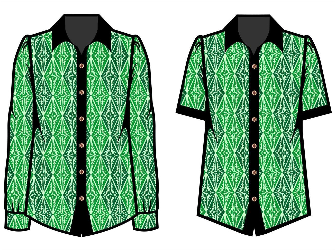 various batik clothes vector