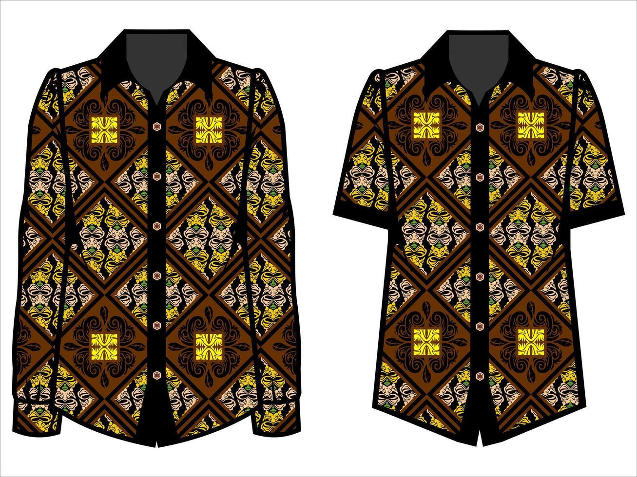 various batik clothes vector