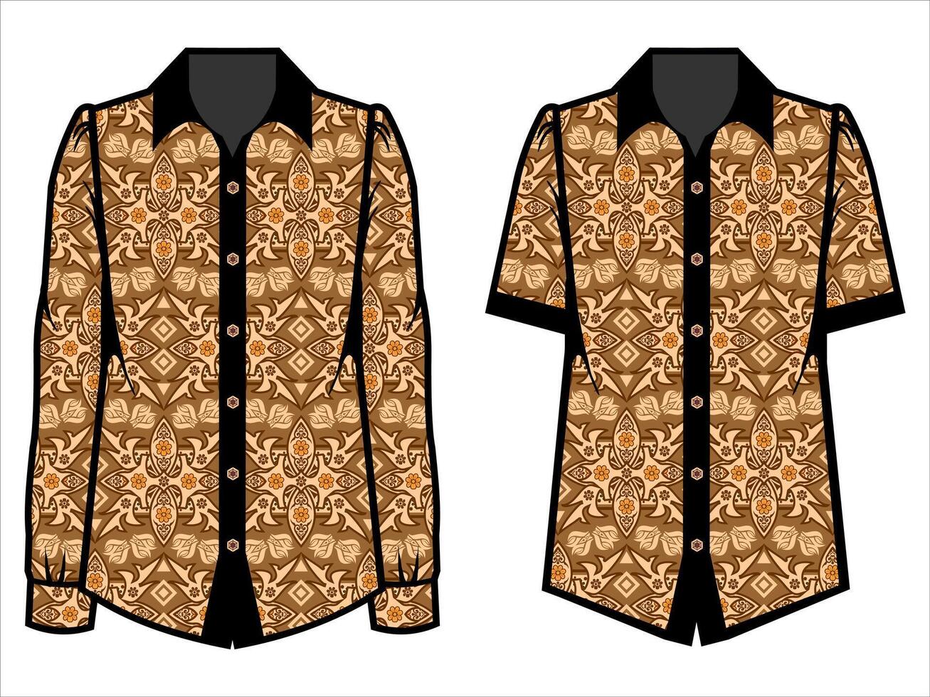 various batik clothes vector