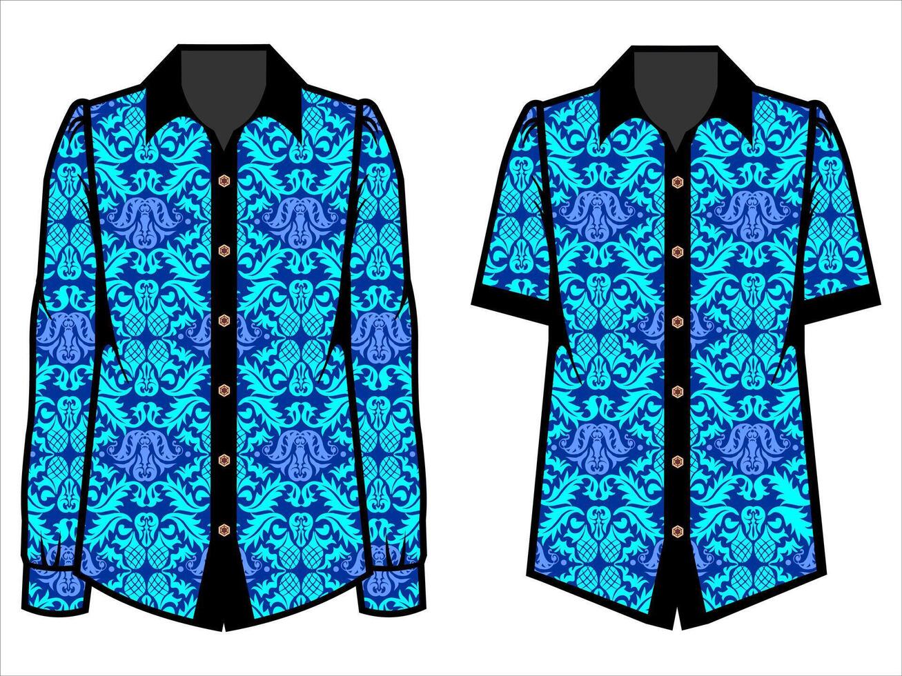 various batik clothes vector