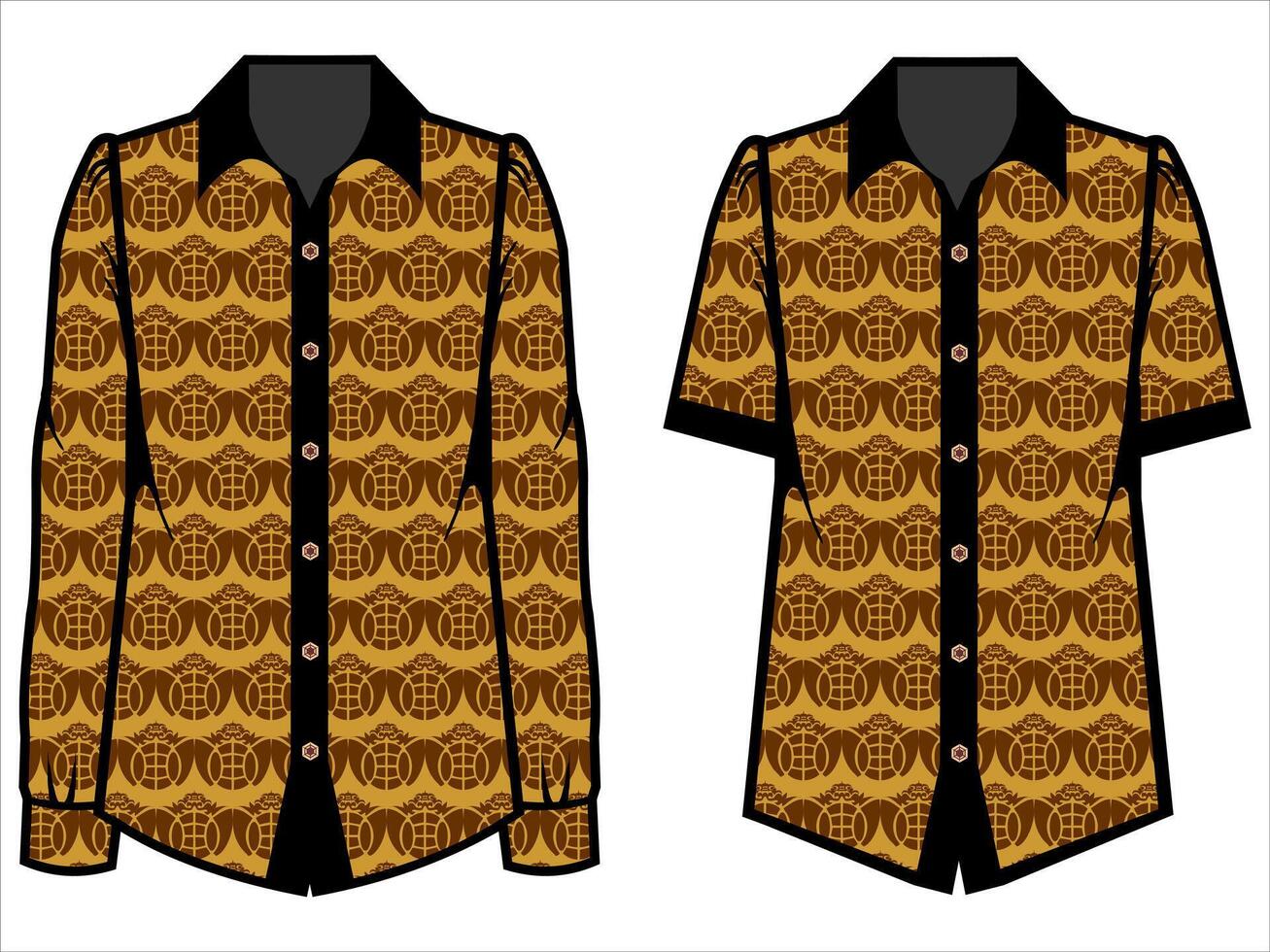 various batik clothes vector