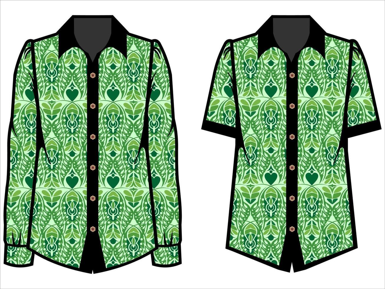 various batik clothes vector