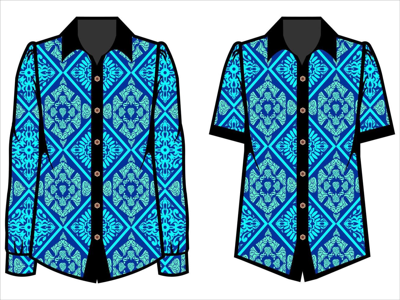 various batik clothes vector