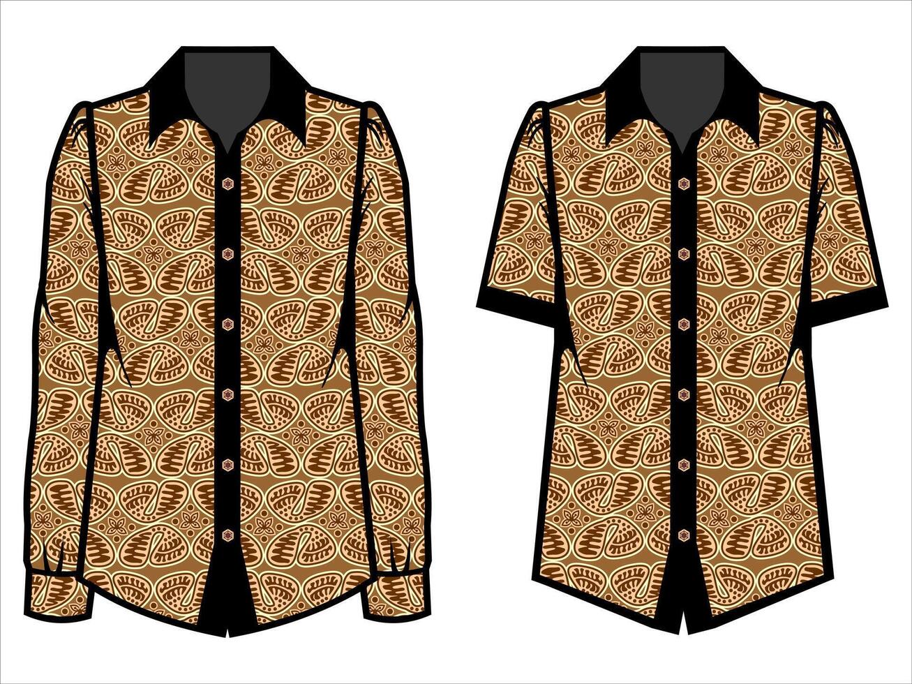 various batik clothes vector