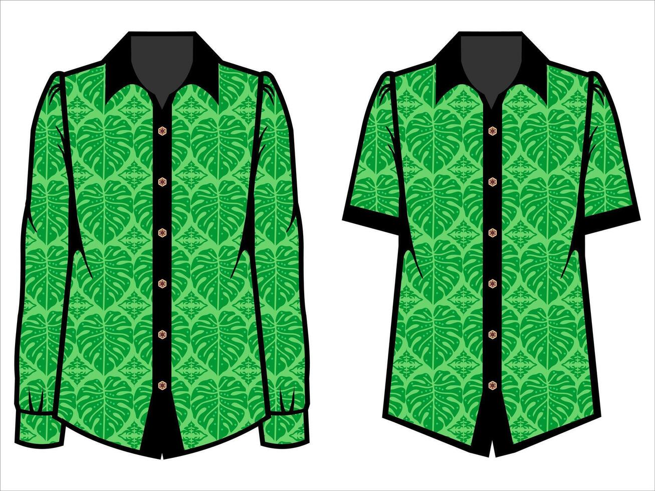various batik clothes vector