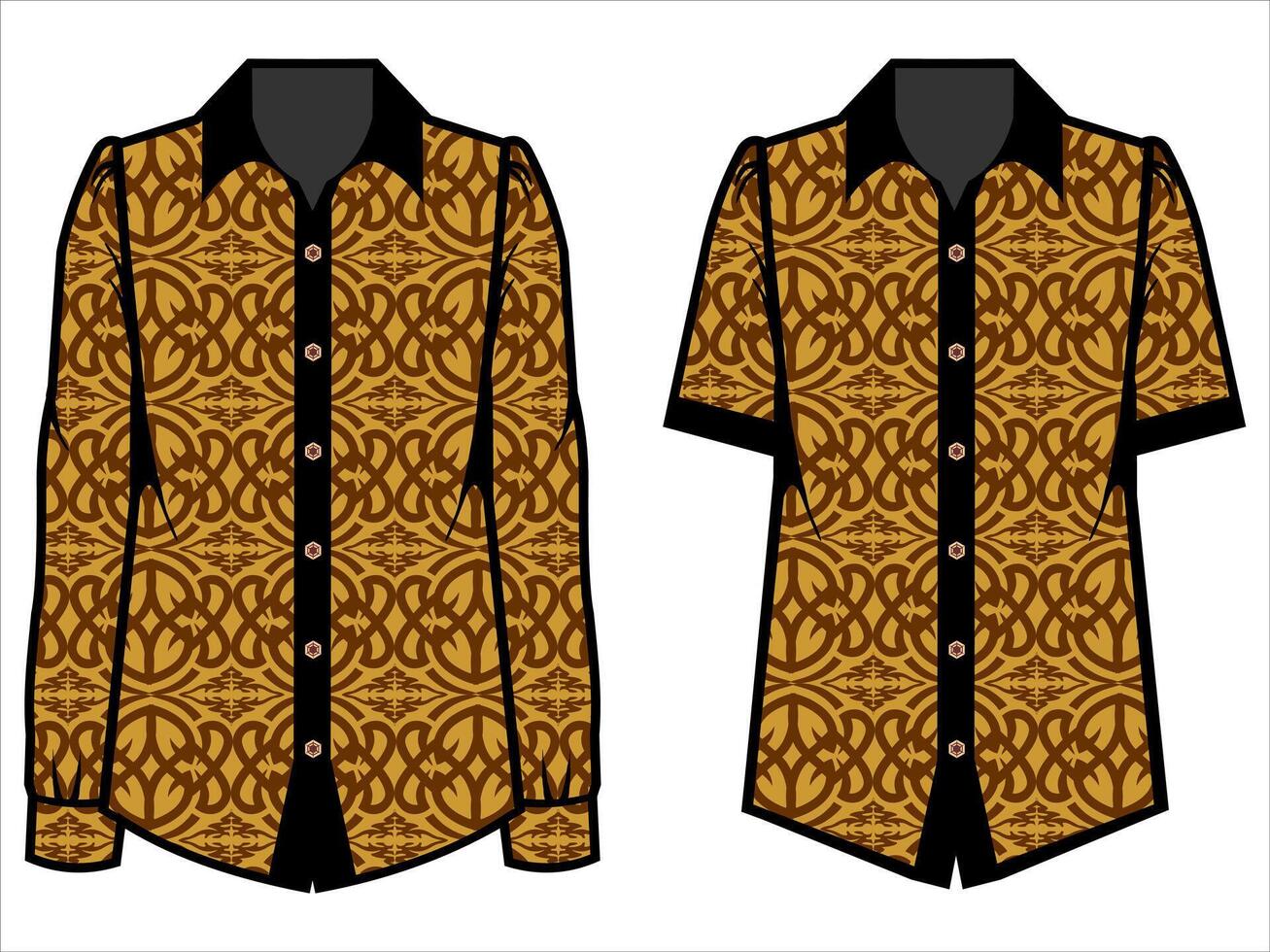 various batik clothes vector
