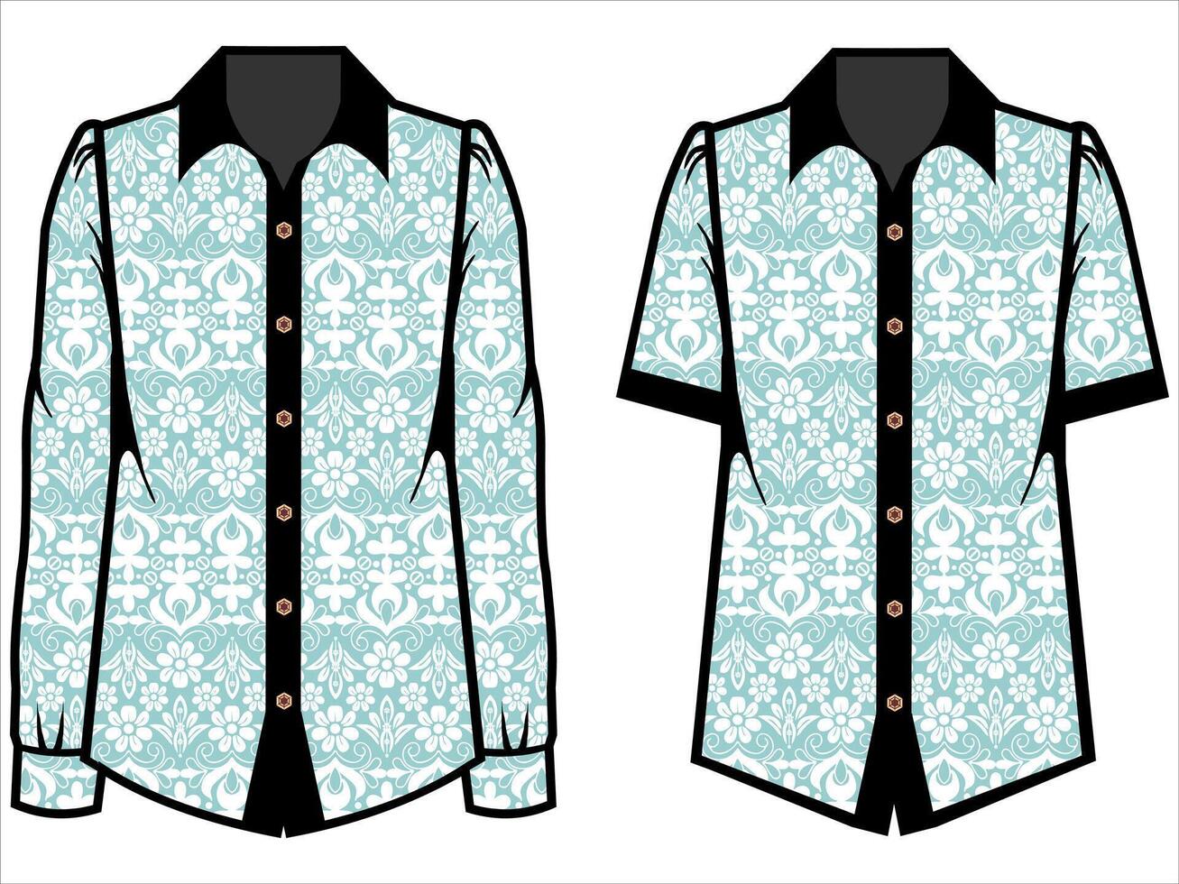 various batik clothes vector