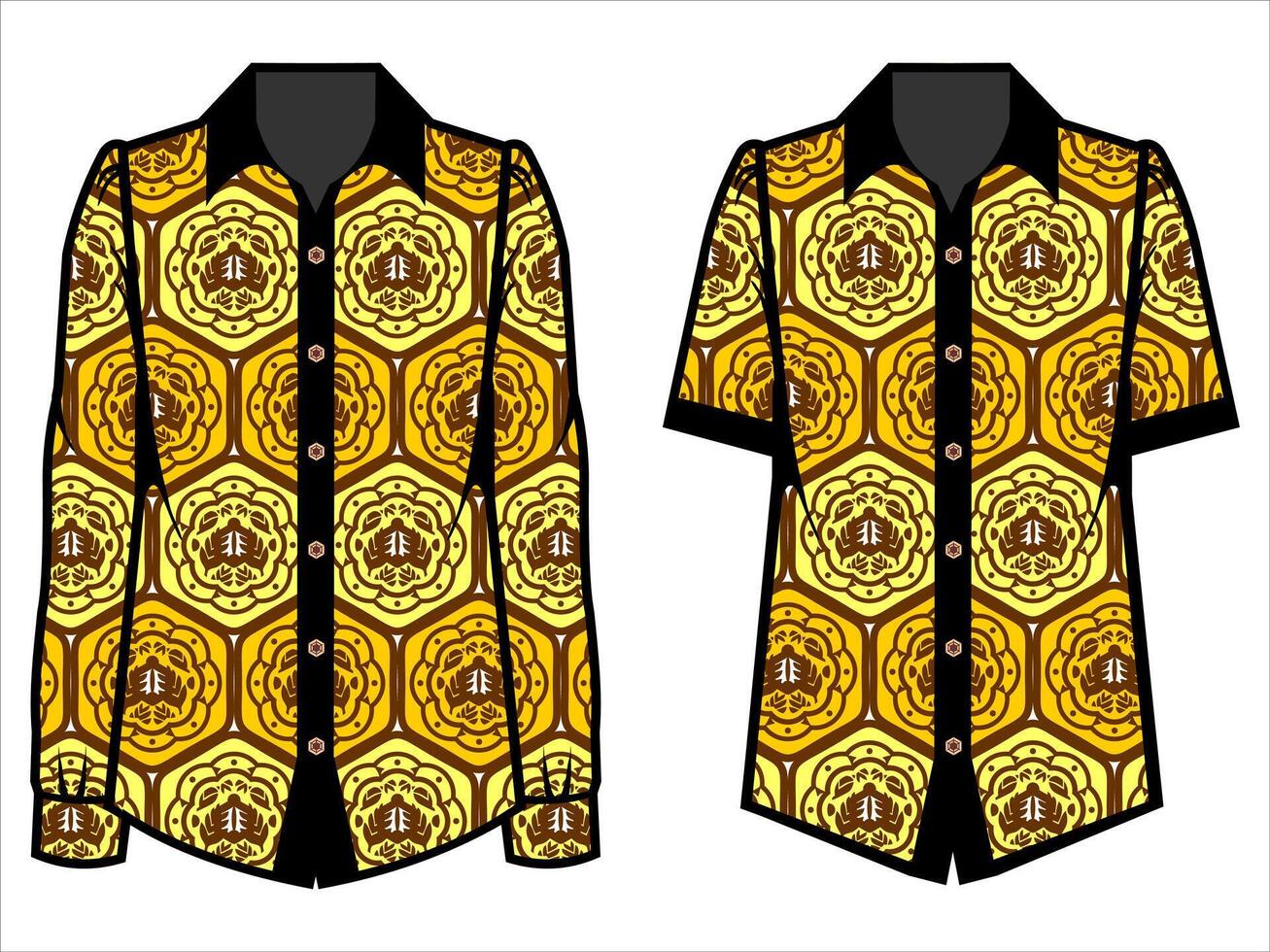 various batik clothes vector