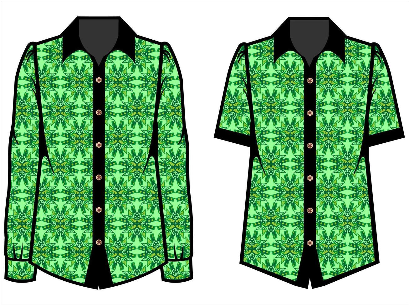 various batik clothes vector