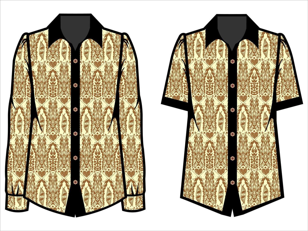 various batik clothes vector