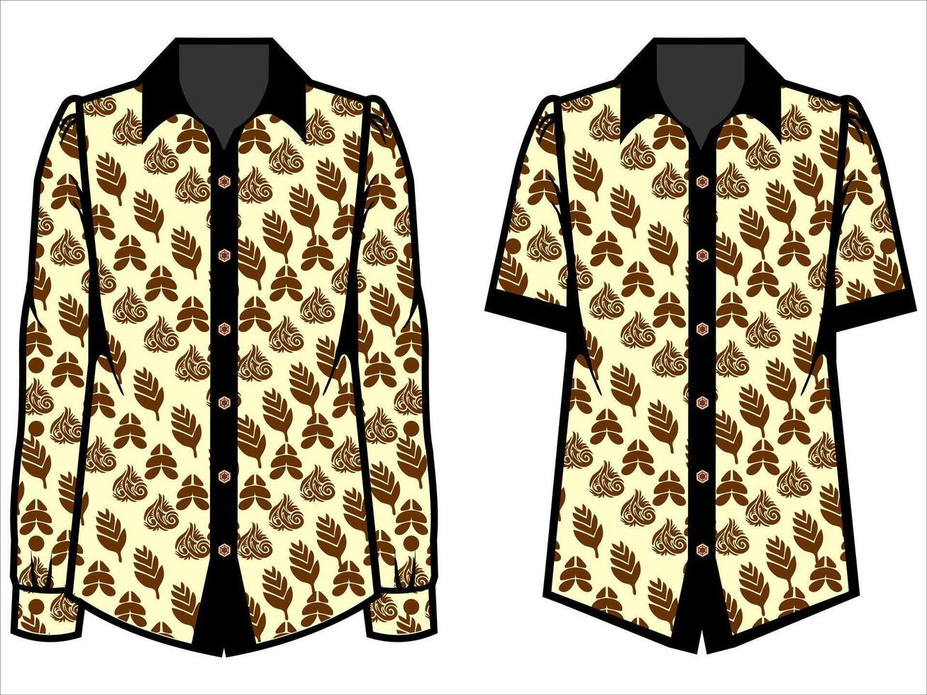 various batik clothes vector