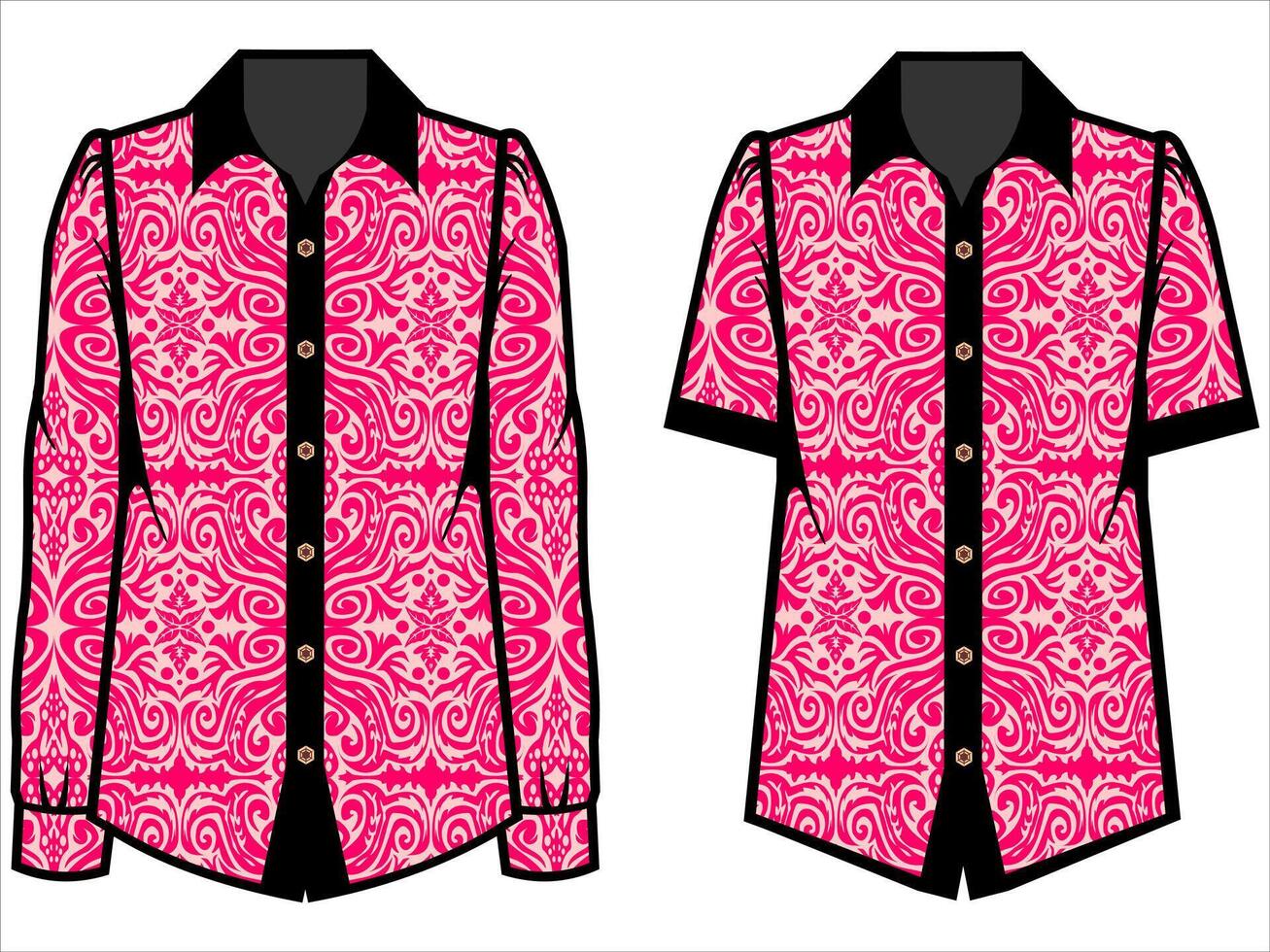 various batik clothes vector