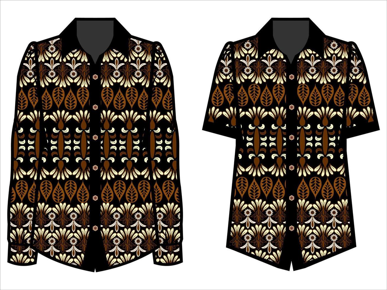 various batik clothes vector