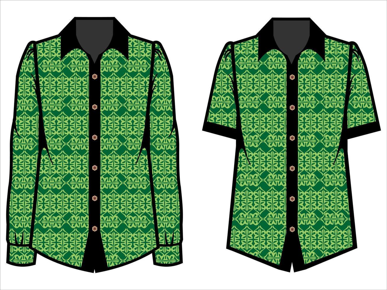 various batik clothes vector
