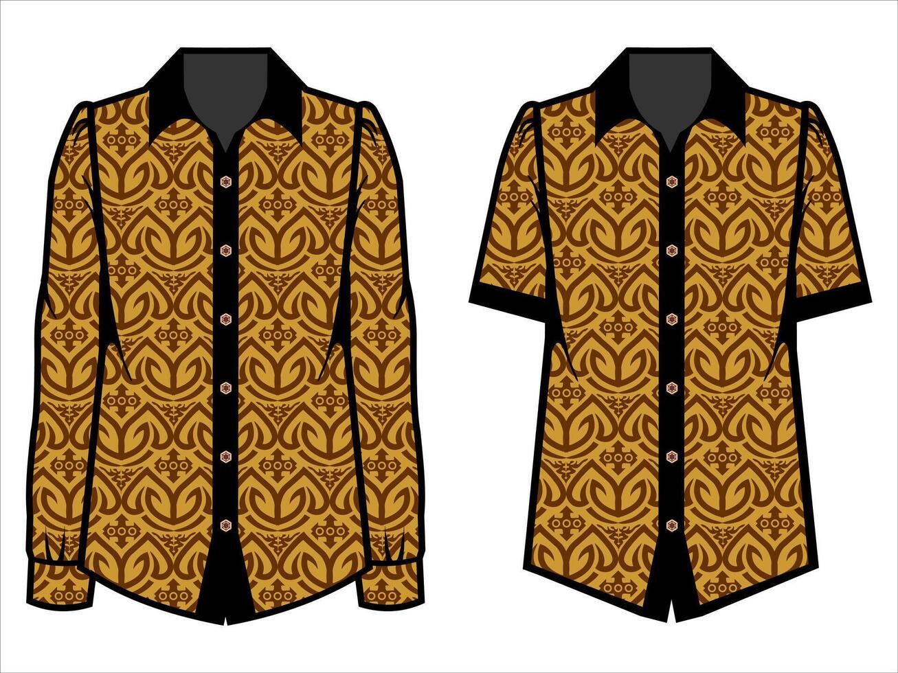 various batik clothes vector