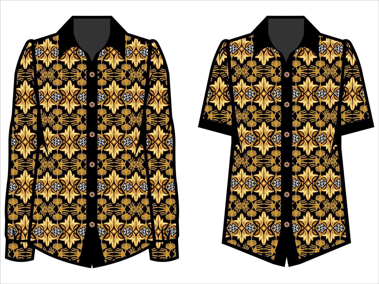 various batik clothes vector