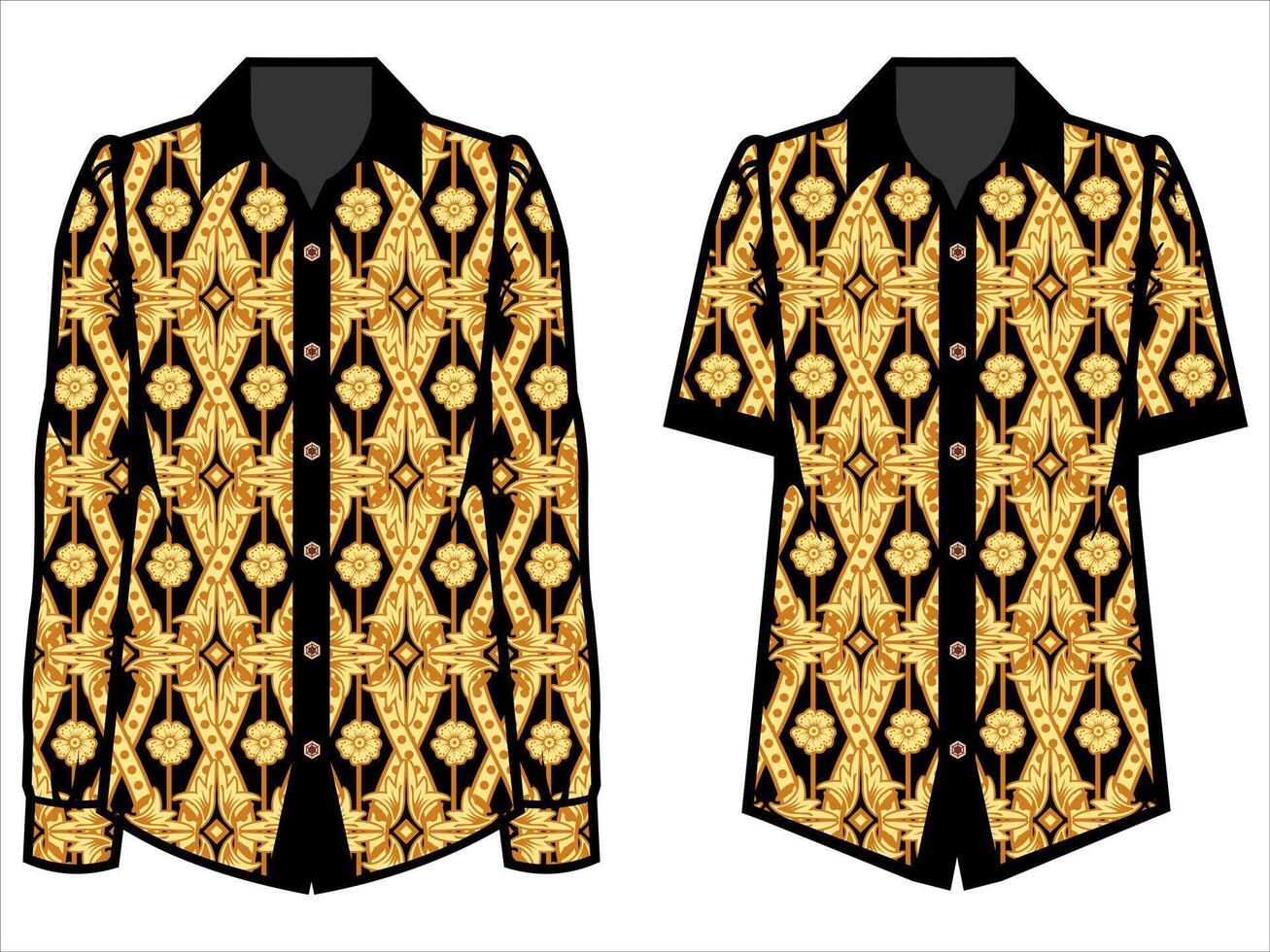 various batik clothes vector
