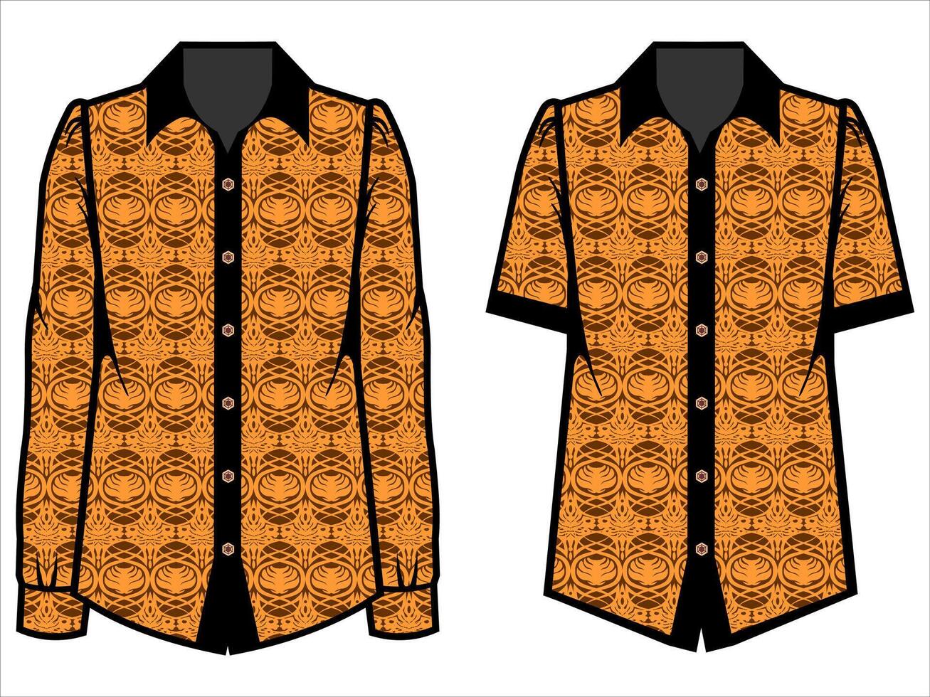 various batik clothes vector