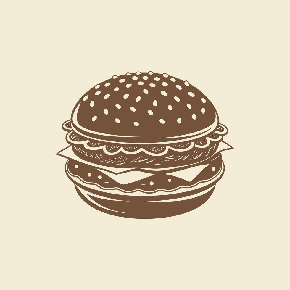 Hamburger Editable Graphics Design vector